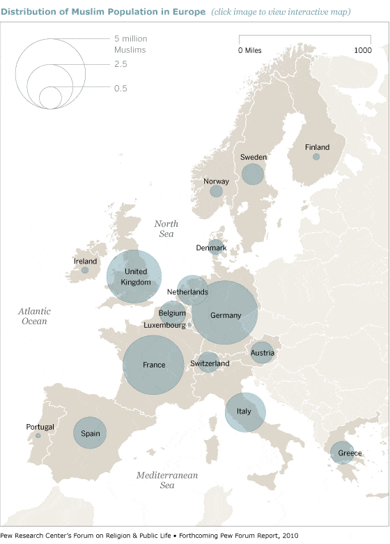 carte-musulmans-europe carte population musulmane en europe