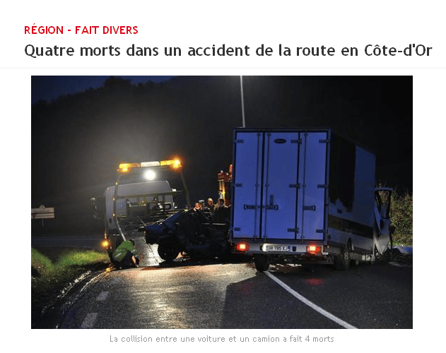 Quatre étudiantes de l'IESH Chateau Chinon décédées dans un accident de voiture