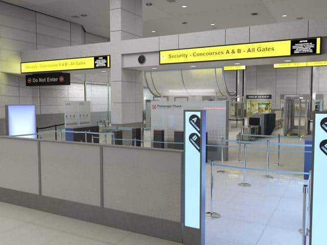 Contrôles de sécurité à l'aéroport