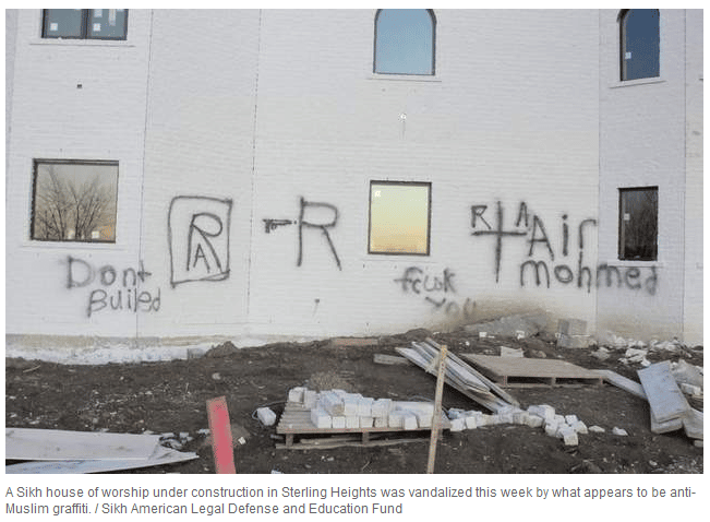 Temple Sikh victime d'islamophobie Temple Sikh victime d'islamophobie