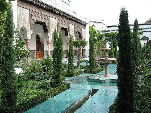 Jardin de la mosquée de Paris