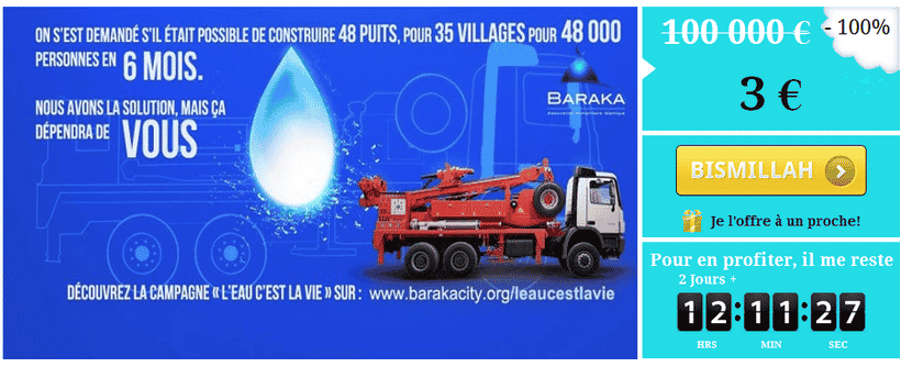 Baraka City & Islamic Deal L'eau c'est la vie de Baraka City