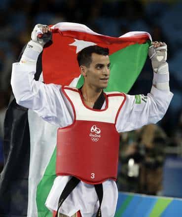 JO 2016: Le Jordanien Abu Ghoush d'origine Palestinienne remporte l'or au taekwondo JO 2016: Le Jordanien Abu Ghoush d'origine Palestinienne remporte l'or au taekwondo