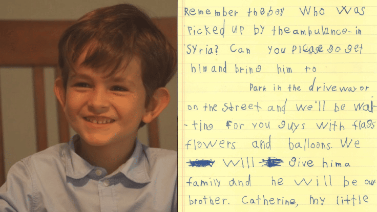 Coup de cœur : il écrit au Président pour aider Omar, un petit Syrien Coup de cœur : il écrit au Président pour aider Omar, un petit Syrien