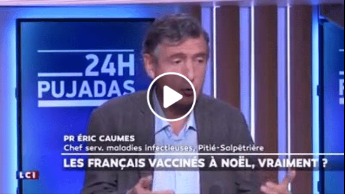 'Vaccin pour décembre (...) on n'a même pas encore les études, vous vous rendez compte ?' Pr. Eric Caumes 'Vaccin pour décembre (...) on n'a même pas encore les études, vous vous rendez compte ?' Pr. Eric Caumes