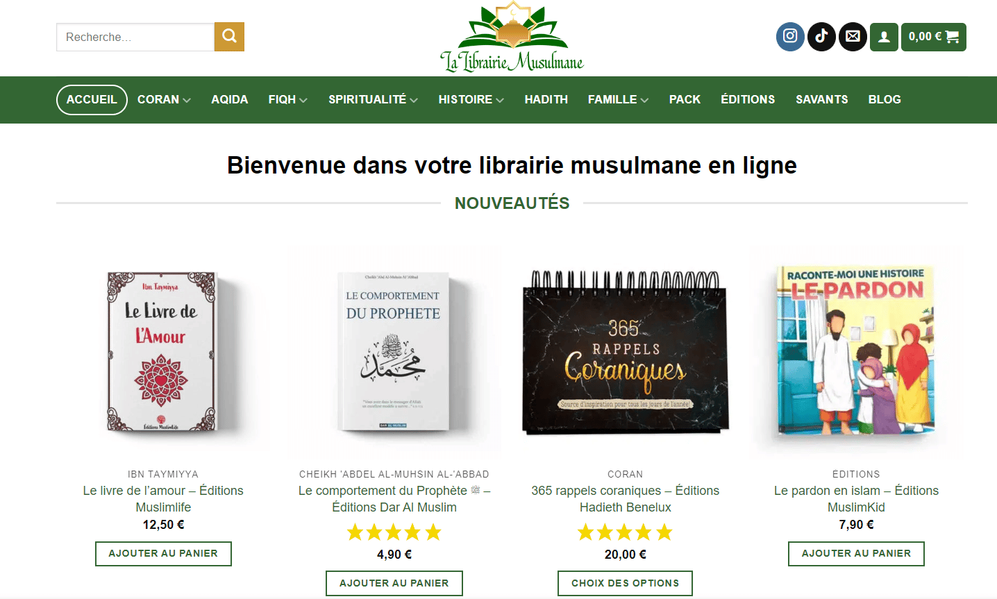 La Librairie Musulmane, une boutique en ligne à découvrir La Librairie Musulmane, une boutique en ligne à découvrir
